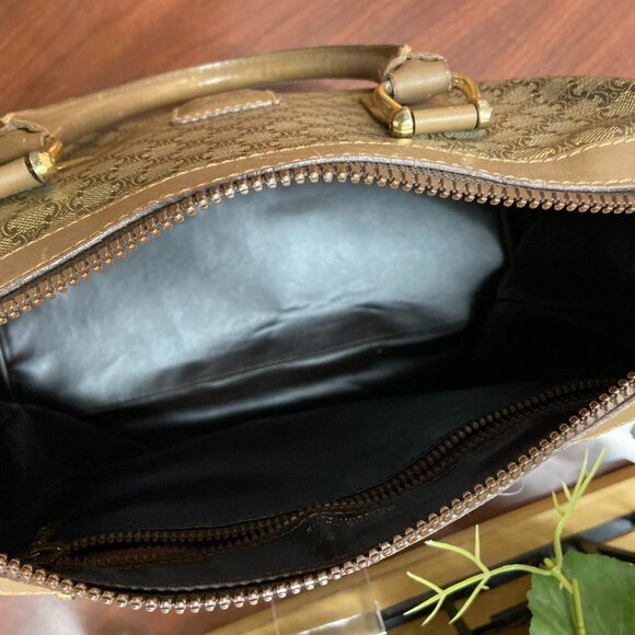 Authentic Celine Macadam Blason Pattern Boston Bag - Picture 2 of 4